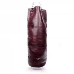 ALL SPORT VINTAGE - Sac De Frappe Marron En Cuir- 0,6 M. Marque Française.