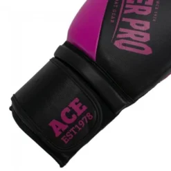 Gants De Boxe - Ace - Noir/Rose -Boxe Boutique gants de boxe ace noirrose 3