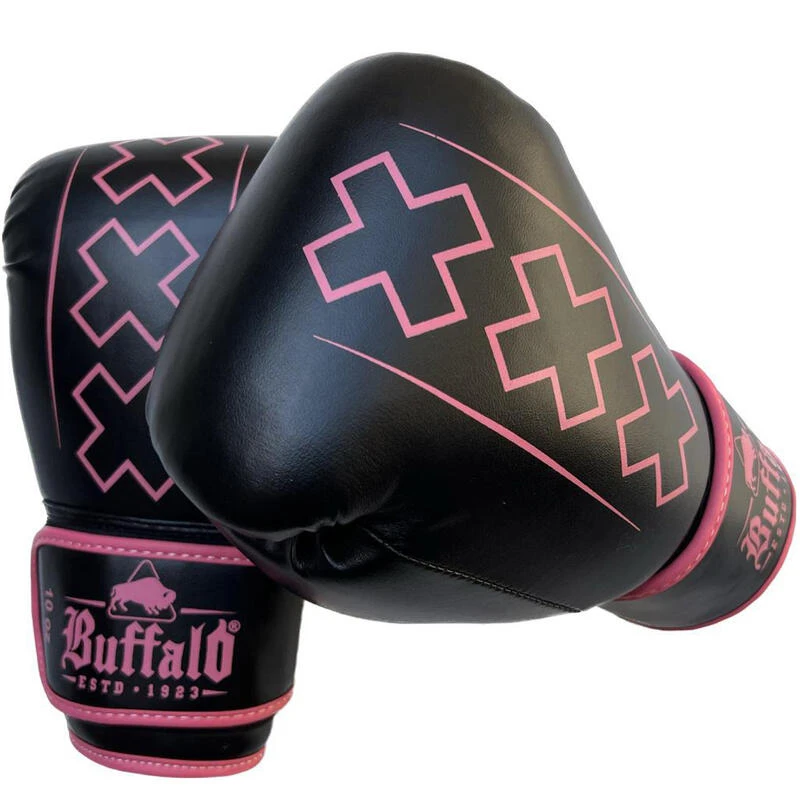Gants De Boxe Buffalo Outrage Noir Et Rose 12oz 2 Gants De Boxe Buffalo Outrage Noir Et Rose 12oz â Image 2