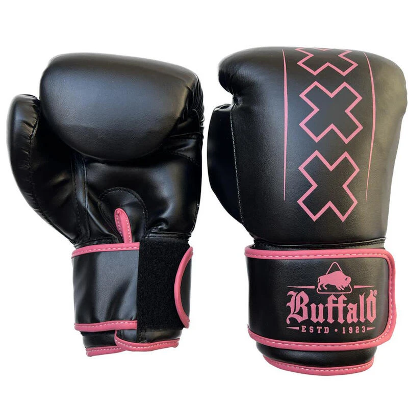 Gants De Boxe Buffalo Outrage Noir Et Rose 12oz 1 Gants De Boxe Buffalo Outrage Noir Et Rose 12oz