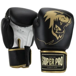 Gants De Boxe En Cuir - Warrior SE - Noir/Or