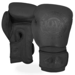 Joya Gants De Boxe Fight Fast Black Leather 14oz