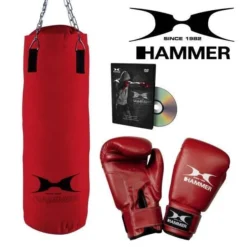 Set De Sac De Frappe FIT - Sac De Frappe En Nylon De 60 Cm Avec Gants De Boxe