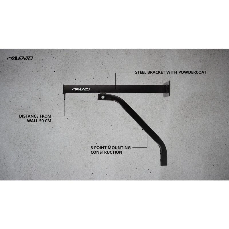 AVENTO Support Mural Pour Sac De Boxe - Acier 2 AVENTO Support Mural Pour Sac De Boxe - Acier – Image 2